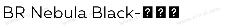 BR Nebula Black字体转换